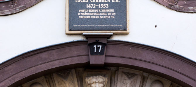 Gedenktafel am Lucas-Cranach-Haus